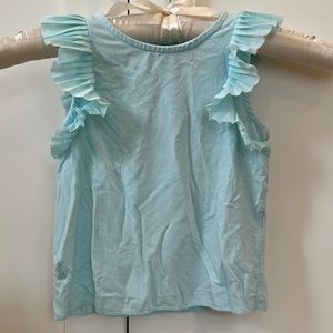 NWT Polo by Ralph Lauren Size 2T Little Girls Flutter Sleeve Soft Jersey Top